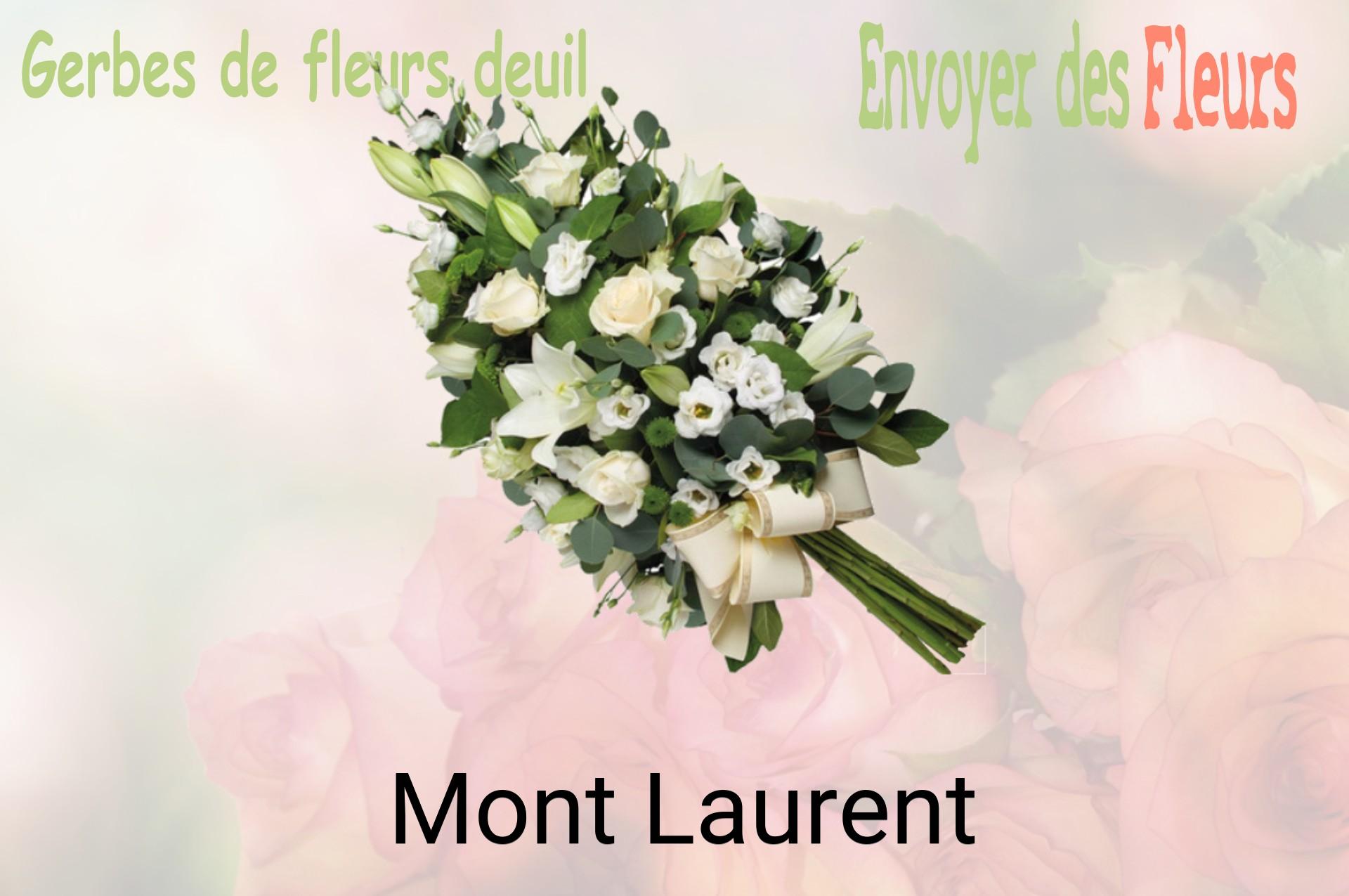 Gerbe de fleurs de deuil livrée à Mont-Laurent